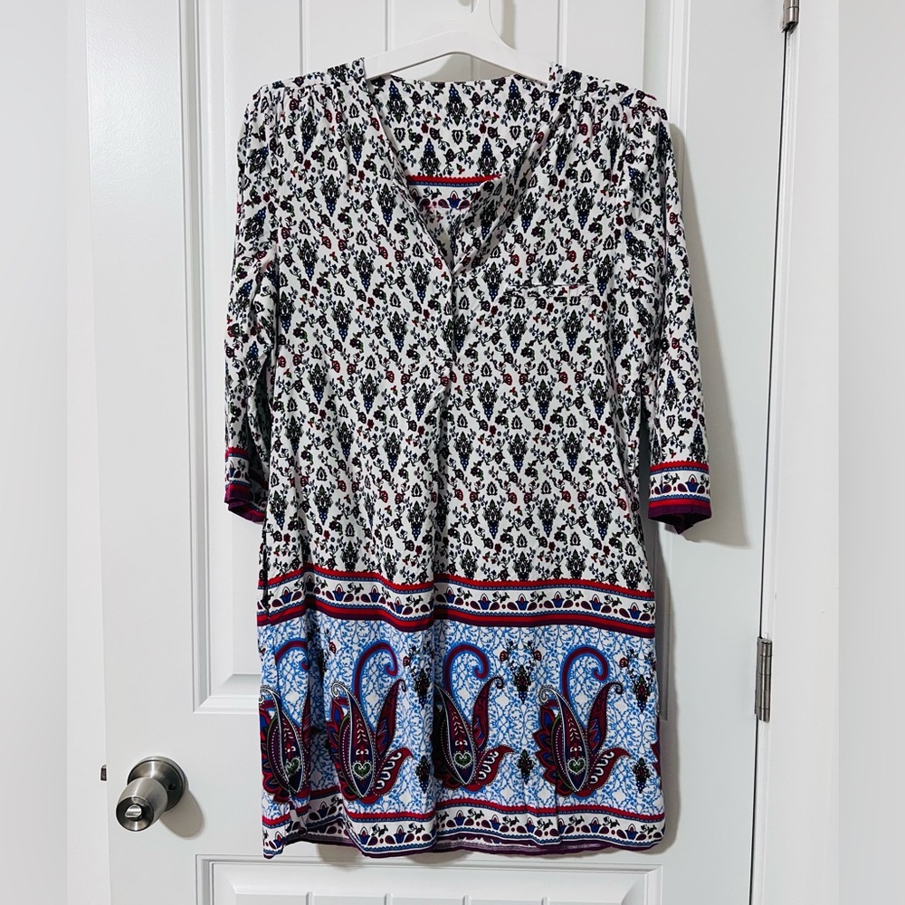 Piazza Italia Elegant Multicolor Patterned Women's dress